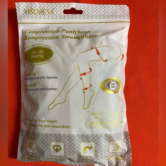 Plus Size Compression Pantyhose - Picture 1 of 4